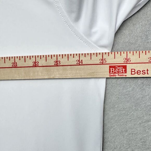 Full Turn Mens Performance Golf Polo 2XL White Old Palm Club Custom Logo Shirt - Picture 7 of 8